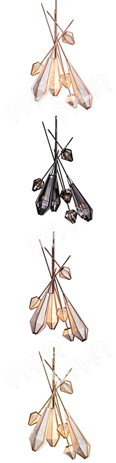 Harlow Floral Chandelier: Timeless Elegance 3D model image 2