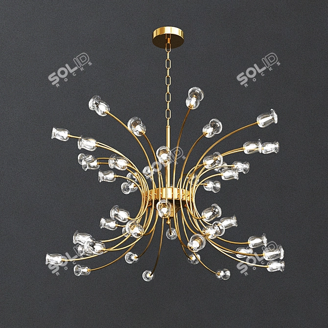 Modern Nordic LED Pendant Lights 3D model image 1