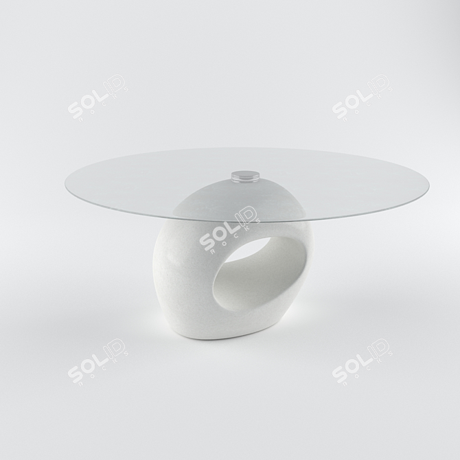 Modern Magazine Coffee Table 3D model image 1