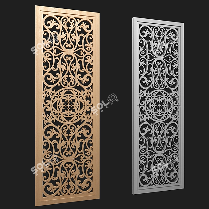 Elegance Panel Divider 3D model image 1