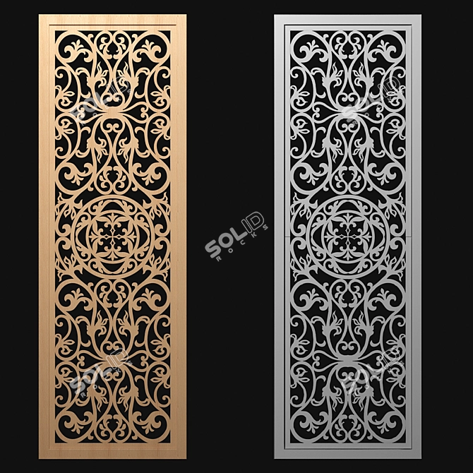 Elegance Panel Divider 3D model image 2