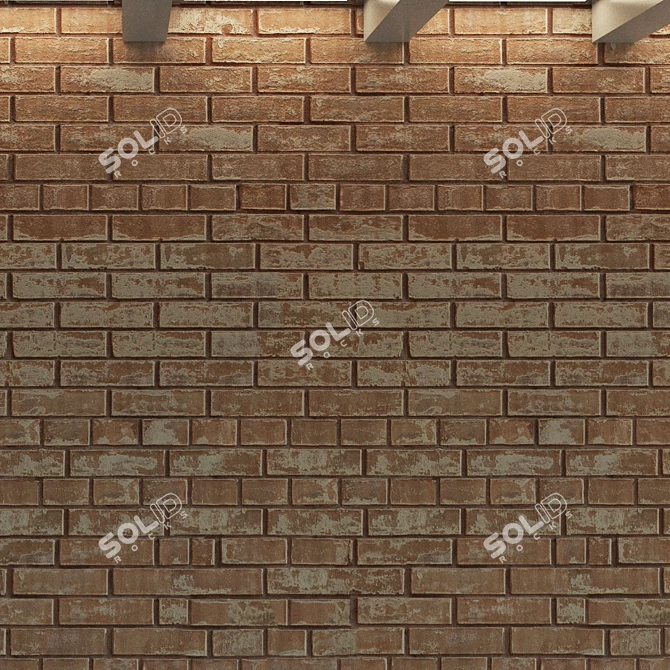 Dark Brick Texture - High Quality Seamless Wall Element 3D model image 3