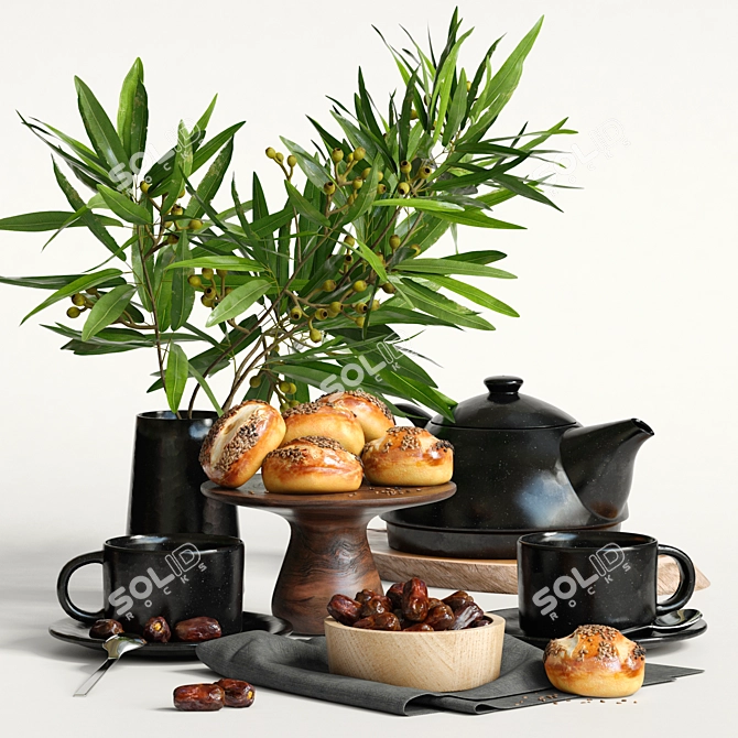 Kitchen Decor Set: Beautiful & Functional 3D model image 1