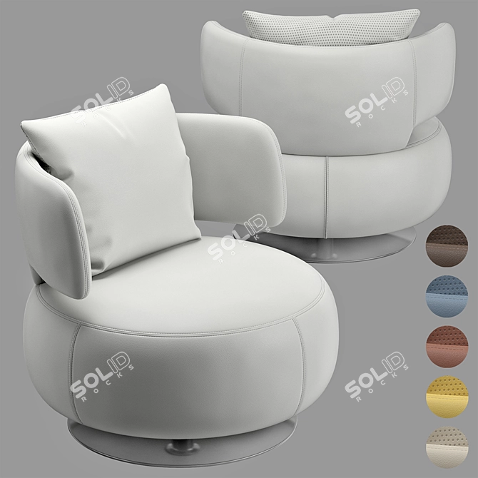 Modern Roche Bobois Armchair 3D model image 1