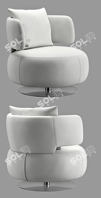 Modern Roche Bobois Armchair 3D model image 2