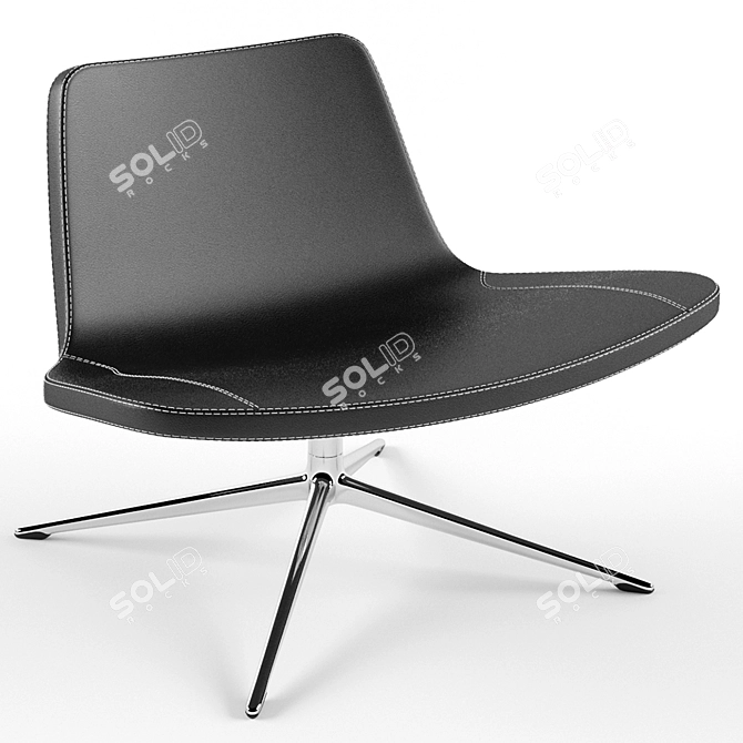 Hay Ray Lounge: Supreme Comfort and Style 3D model image 1