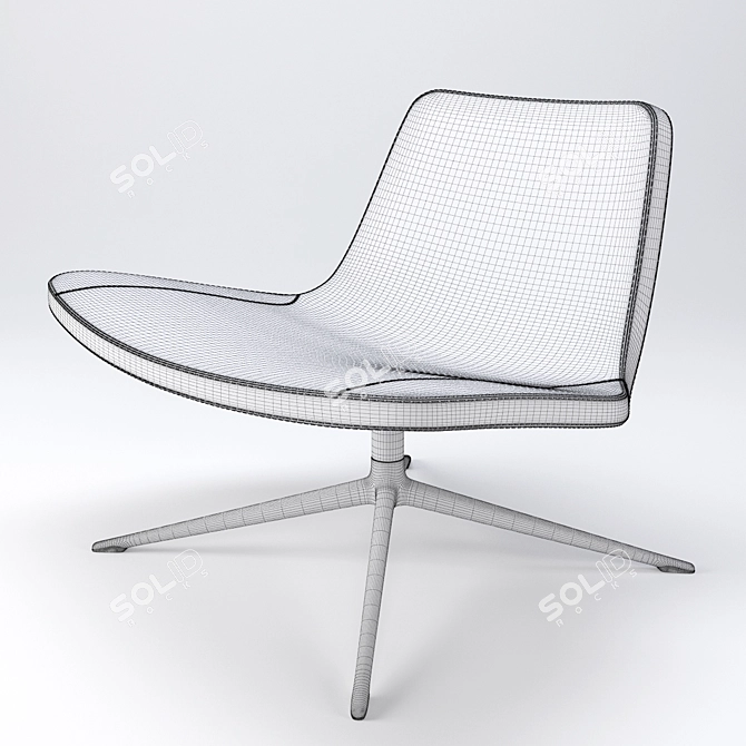 Hay Ray Lounge: Supreme Comfort and Style 3D model image 2