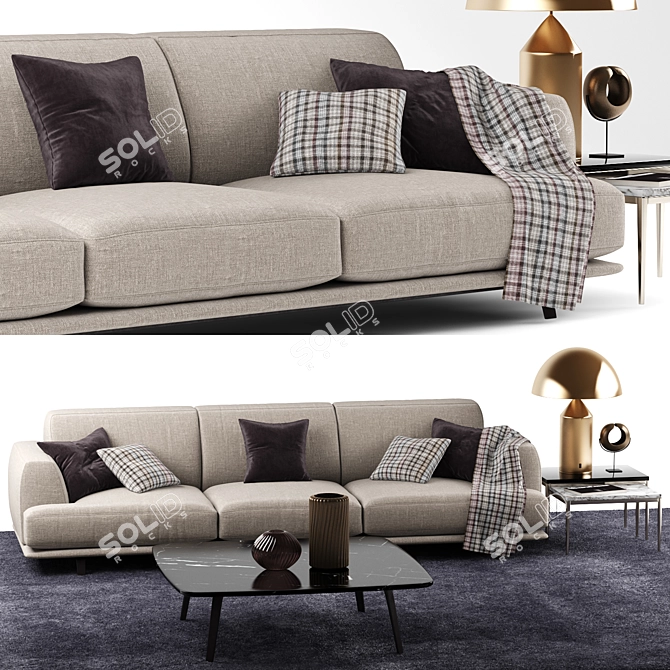 Madison Sofa: Italian Design Elegance 3D model image 1