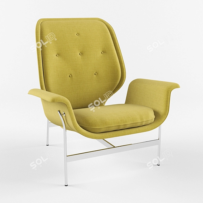 Retro Kangaroo Chair: George Nelson Design 3D model image 1