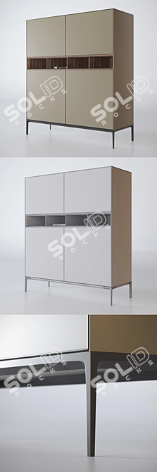 Customizable Freestanding Units: Rimadesio Self Up 3D model image 2