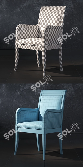 Coventry Armchair: Elegant Comfort for Your Home. 3D model image 3