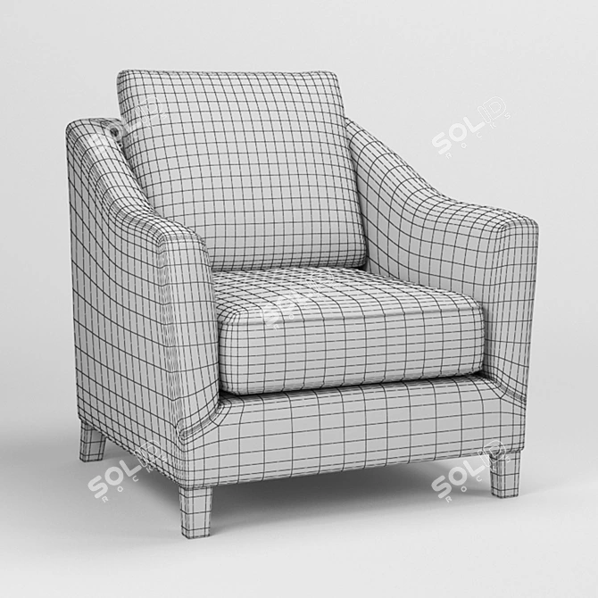 Sleek Keely Chair: Modern Design 3D model image 2