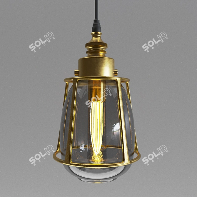 Title: Loft-style Luminaire 3D model image 1