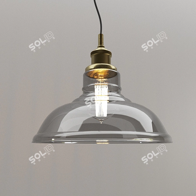 Modern Loft Pendant Light 3D model image 2