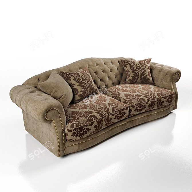 Elegant Lord Sofa 3D model image 2