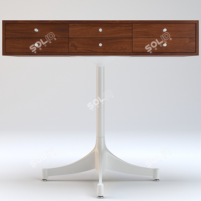 Vintage George Nelson Sideboards 3D model image 2