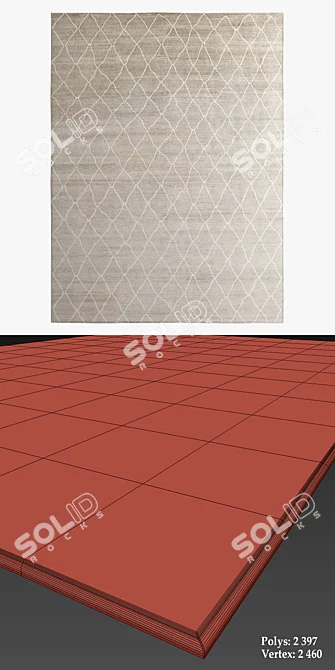 Restoration Hardware Rugs Collection 3D model image 3