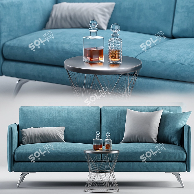 Modern Osaka Sofa: Stylish & Comfortable 3D model image 2