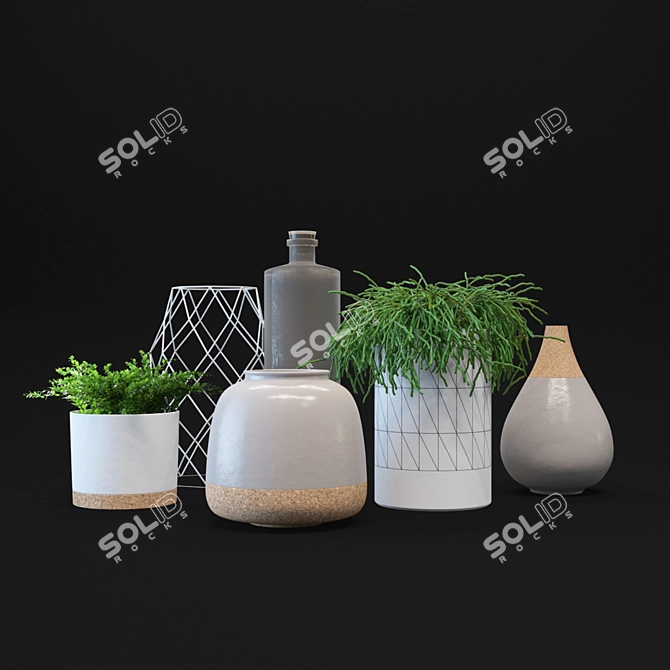 Dynamic Décor Set 3D model image 1