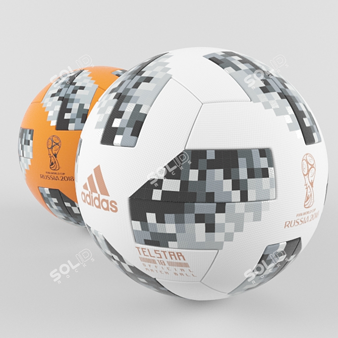 2018 Russia WC Official Match Ball 3D model image 1