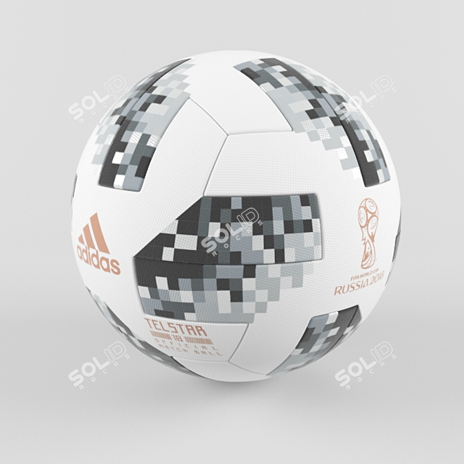 2018 Russia WC Official Match Ball 3D model image 2