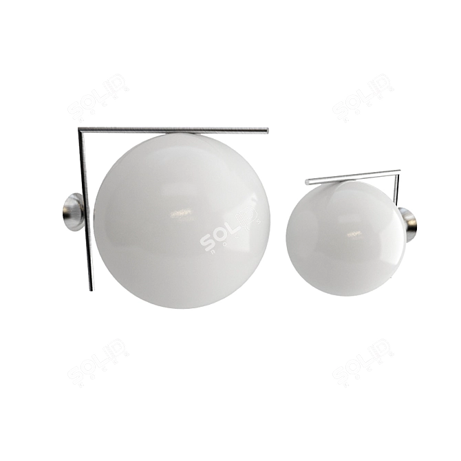 Flos IC Lights: Sleek & Versatile Wall, Ceiling, and Standing Lamps 3D model image 2