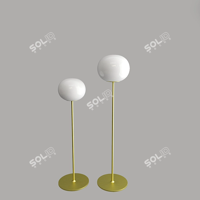 Flos Glo-Ball Floor Lamp - Modern Lighting Solution 3D model image 2