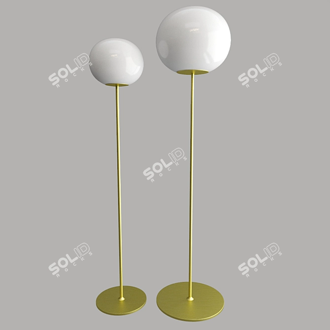 Flos Glo-Ball Floor Lamp - Modern Lighting Solution 3D model image 3