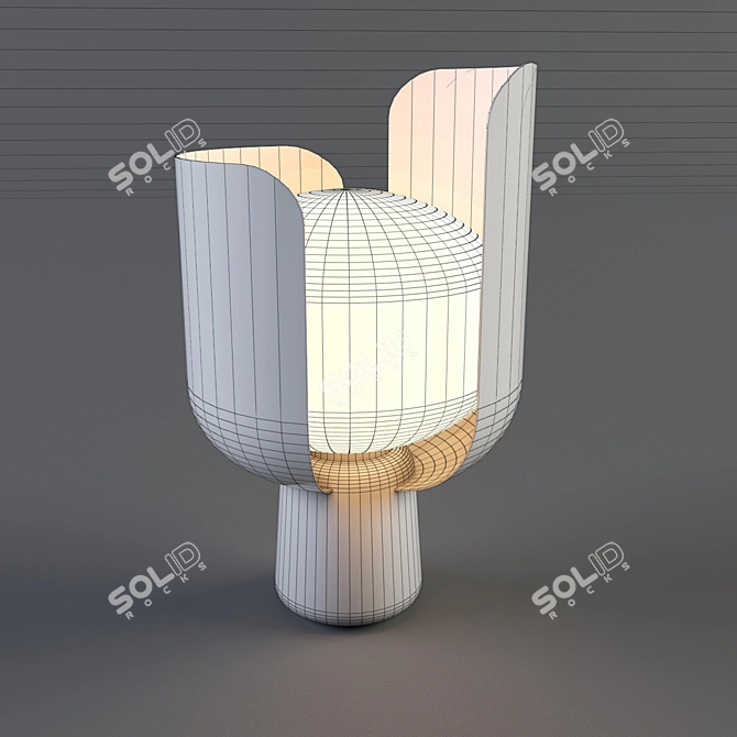 Elegant Blom Table Lamp - 24 cm 3D model image 2