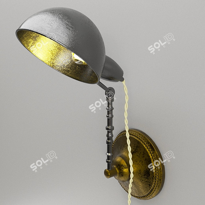 Industrial Loft Sconce 3D model image 1