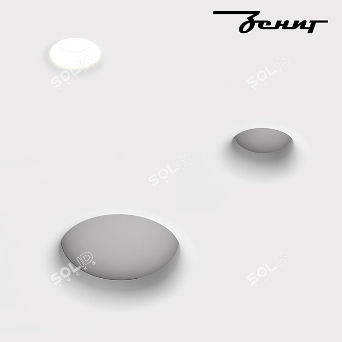 Zenit R50 LED Ceiling Lights 3D model image 1