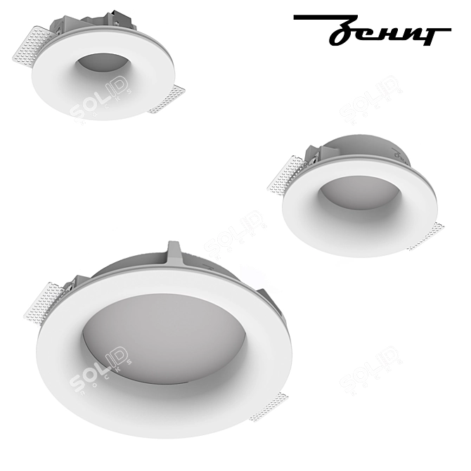 Zenit R50 LED Ceiling Lights 3D model image 2