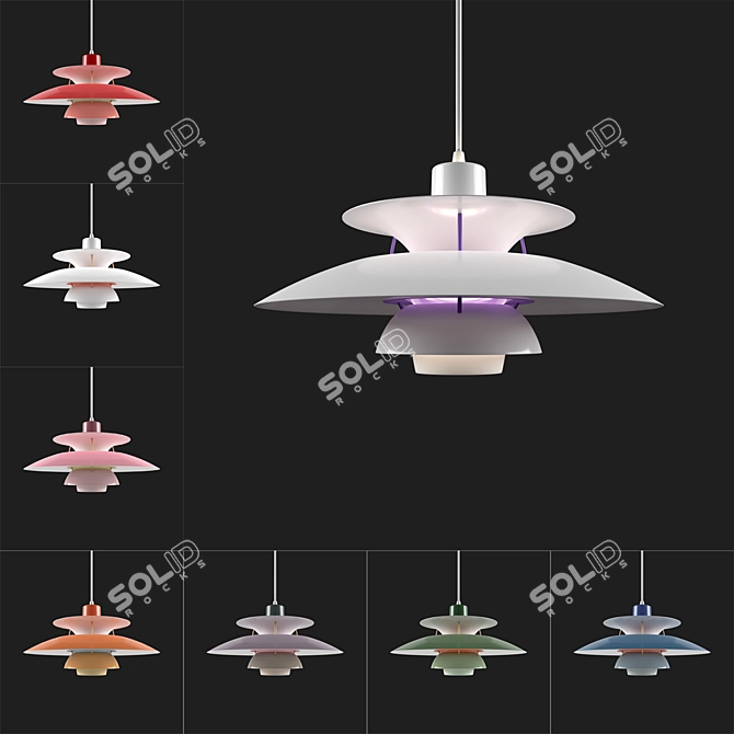 PH5 Lamp - Versatile Design by Louis Poulsen 3D model image 1