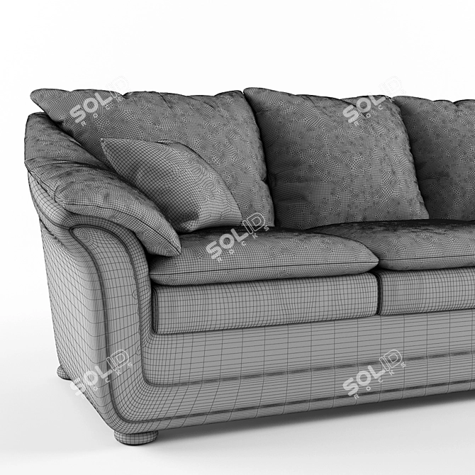 Streamline Muscat Sofa: Accurate Model with High-Quality Details 3D model image 3