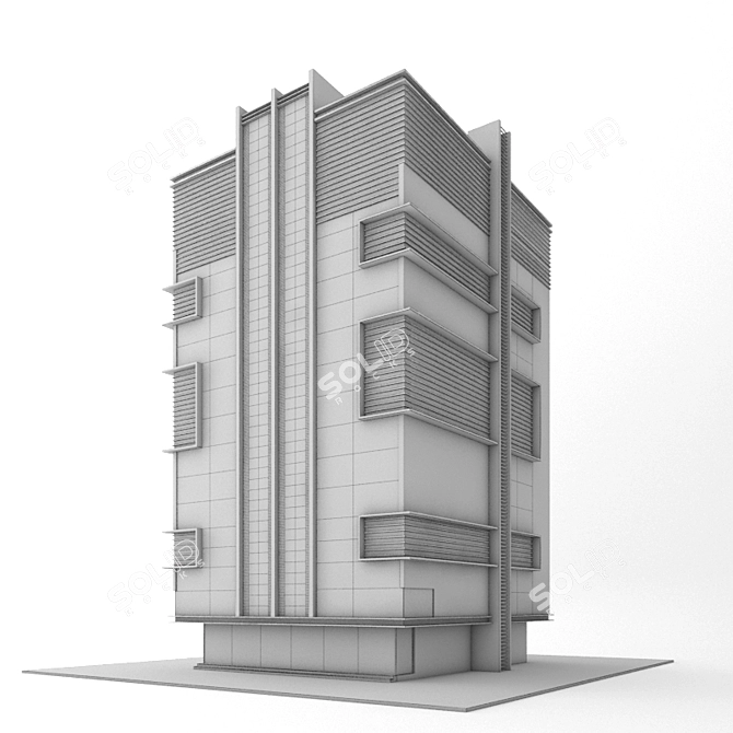 Skyline Office Tower 3D model image 3