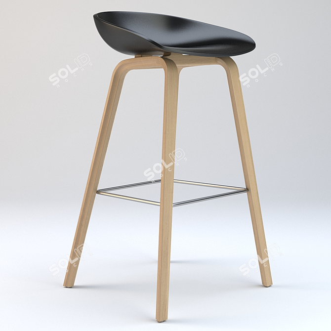 HAY About A Stool 32: Versatile, Stylish Seating 3D model image 3