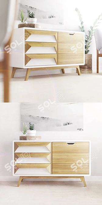 Scandinavian TV Stand: Atrox Studio OM 3D model image 3