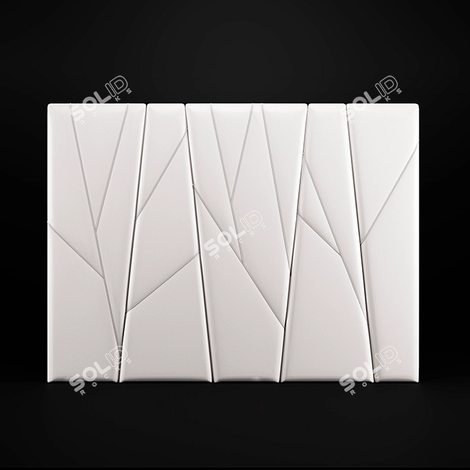 Soft Wall Panel - Innovative Headboard Alternative 3D model image 1