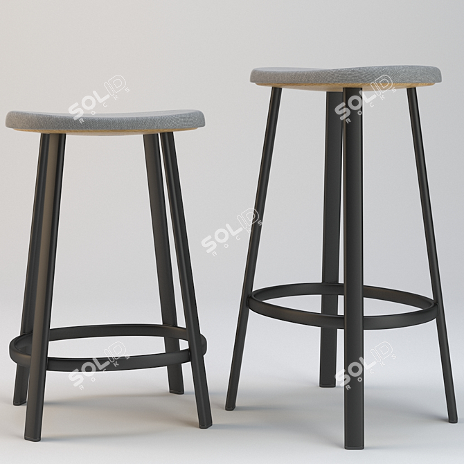 Luxury ANNO Stool - Elegant & Versatile 3D model image 1