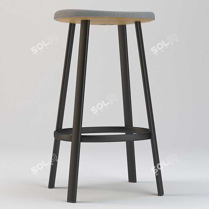 Luxury ANNO Stool - Elegant & Versatile 3D model image 3