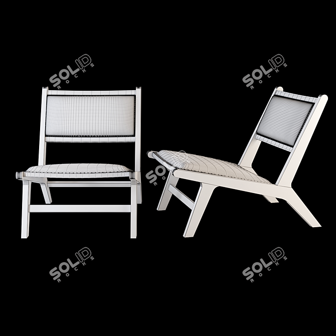 Drifted Oak Jensen Chair 3D model image 3