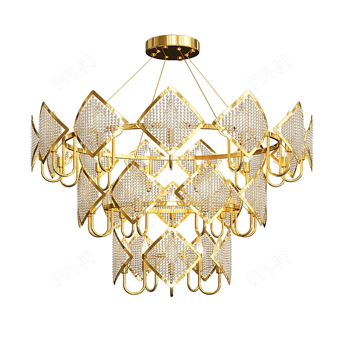 Modern Fireball Ceiling Pendant 3D model image 1