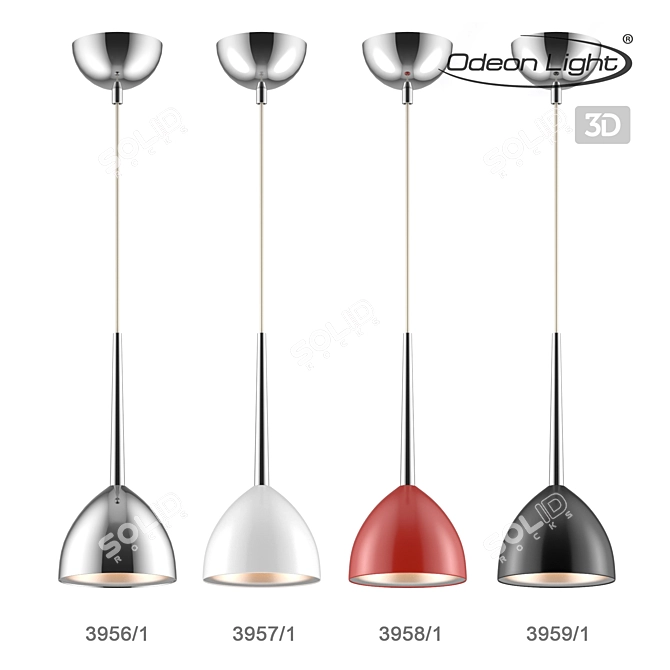 ODEON TESS Pendant Light 3D model image 1