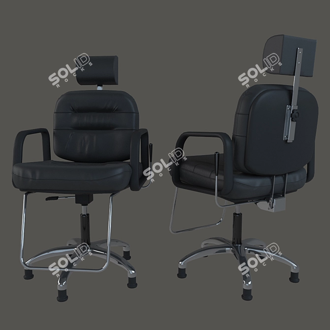 Comforto Reclining Chair: Stylish and Versatile 3D model image 2