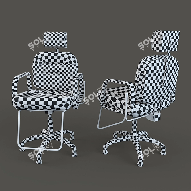 Comforto Reclining Chair: Stylish and Versatile 3D model image 3