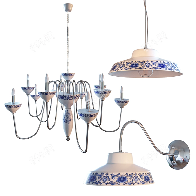 Bassano Lighting Kit: Stylish and Versatile 3D model image 1