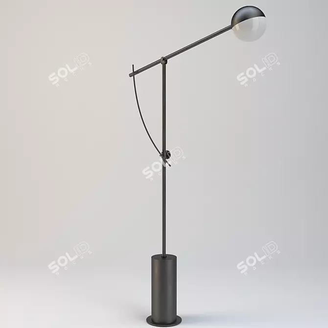 Yuue Balancer Floor Lamp 3D model image 1