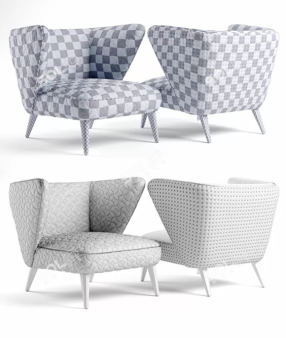 Matador Armchair by Roche Bobois 3D model image 3