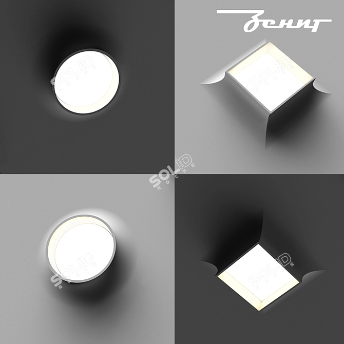 Z-in C50 D100 LED Ceiling Lights 3D model image 1