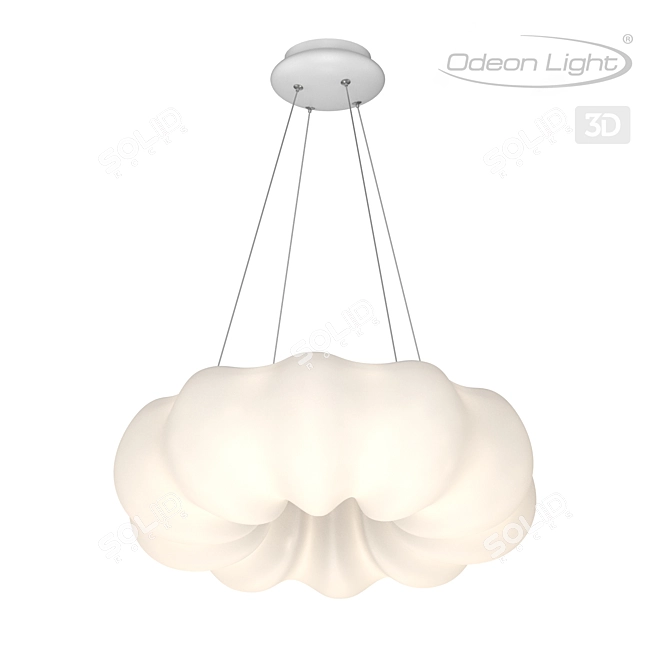 Elegant Prima Chandelier - ODEON LIGHT 4065 3D model image 1